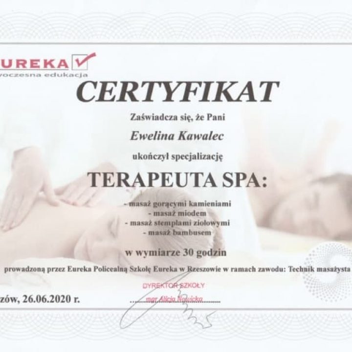 TERAPEUTA SPA EUREKA